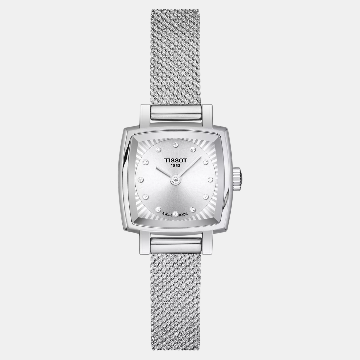 Lovely Women Quartz Silver Dial Analog Stainless Steel Watch T0581091103600