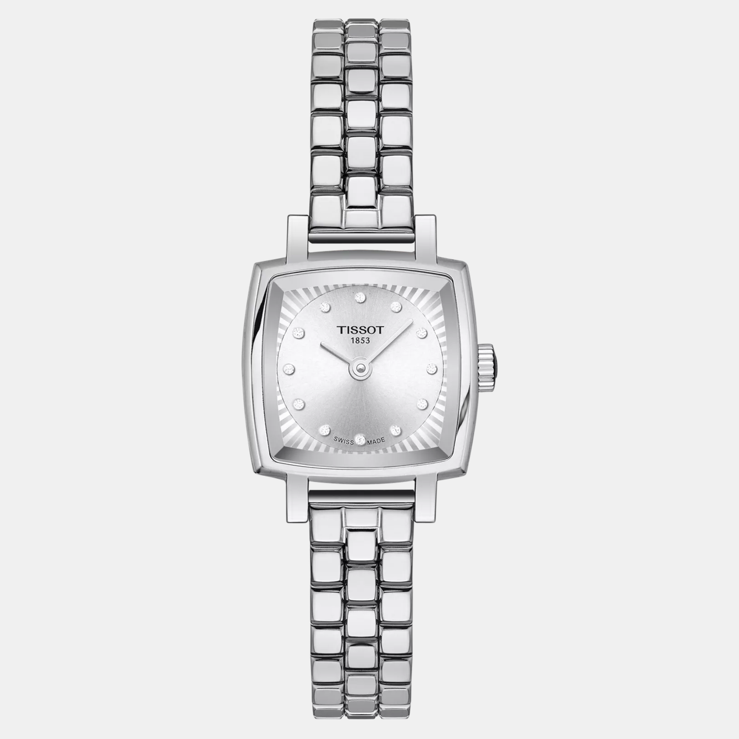 Lovely Women Quartz Silver Dial Analog Stainless Steel Watch T0581091103601