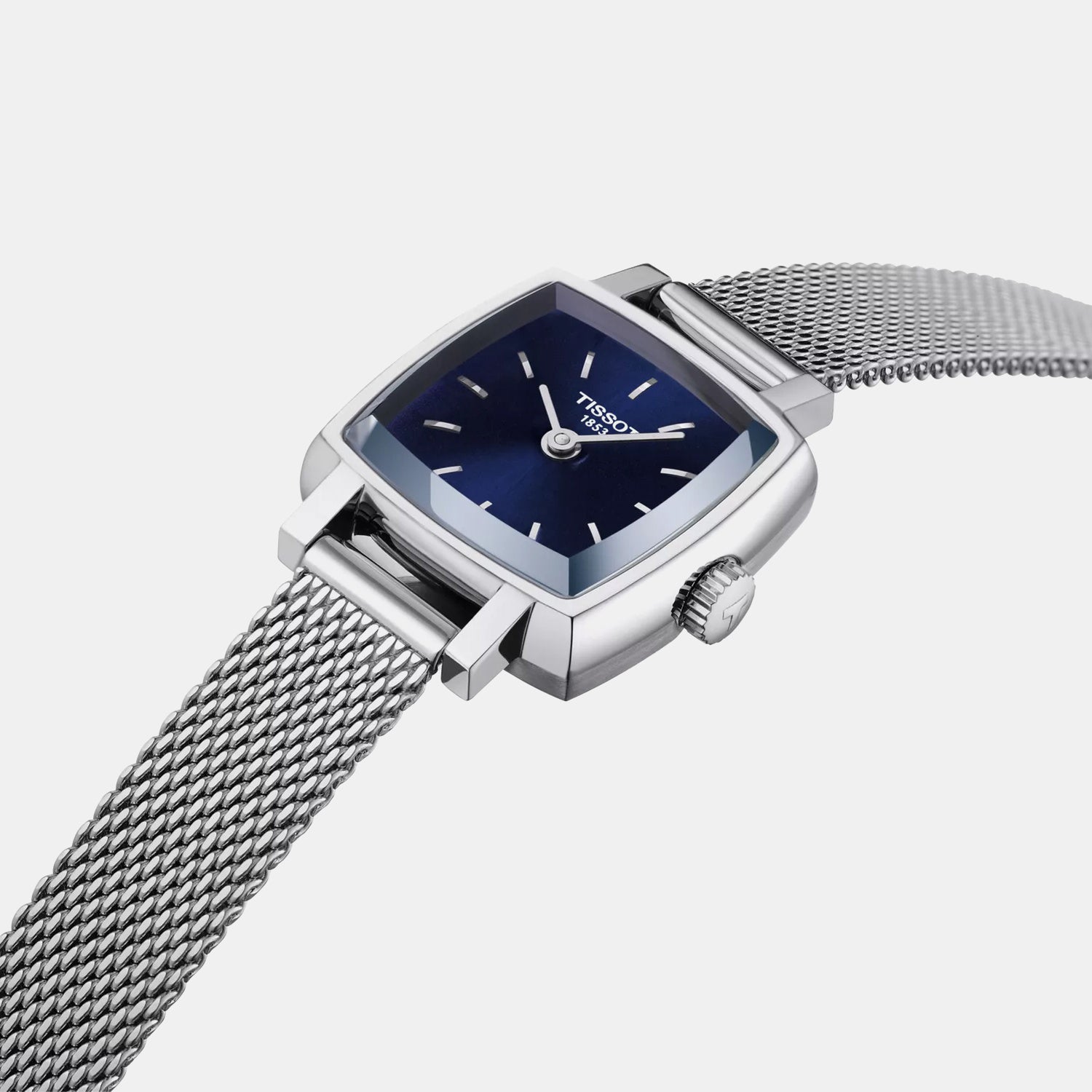 Lovely Women Quartz Blue Dial Analog Stainless Steel Watch T0581091104100