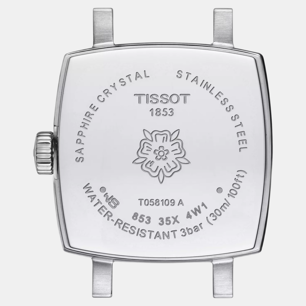 Lovely Women Quartz Silver Dial Analog Leather Watch T0581091603600