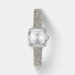 Lovely Square Women's Analog Silver Dial Quartz Synthetic Watch T0581091703602