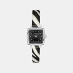 Lovely Square Women Quartz Black Dial Analog Watch T0581091705600