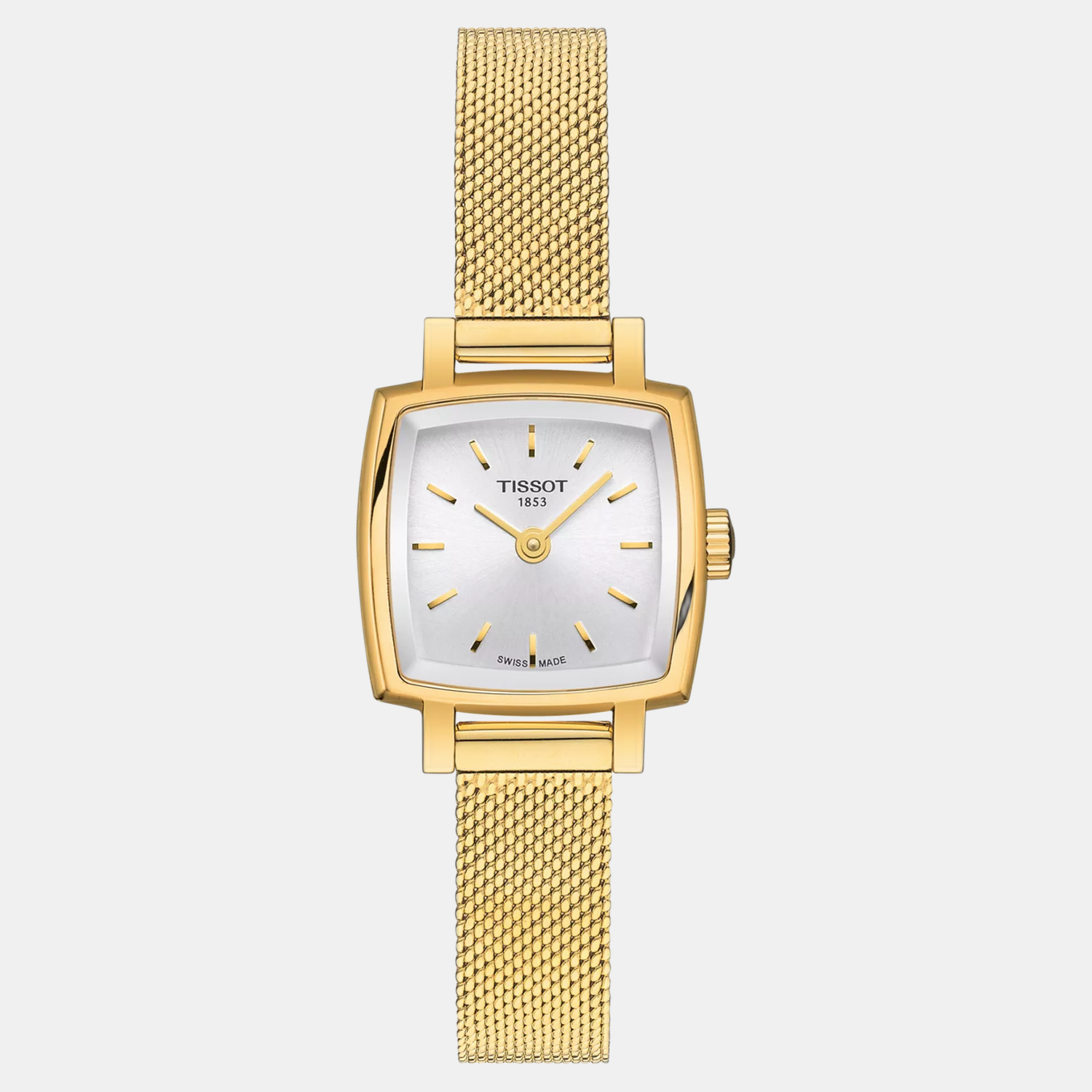 Lovely Women Quartz Silver Dial Analog Stainless Steel Watch T0581093303100