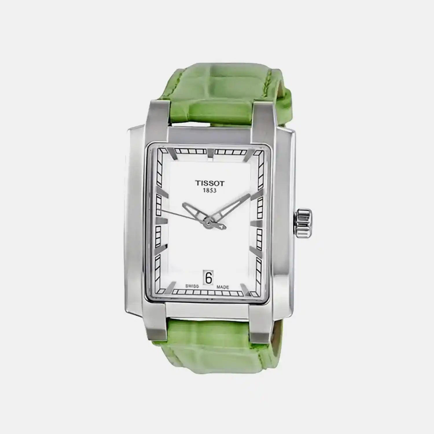 Women Quartz White Dial Analog Leather Watch T0613101603103