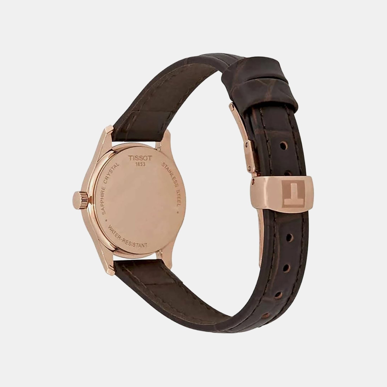 Tradition Women Quartz White Dial Analog Leather Watch T0630093601800