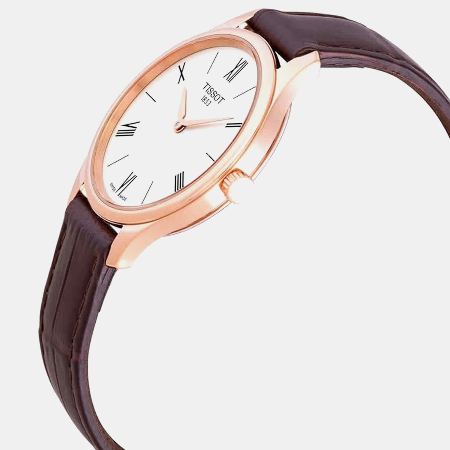 Tradition Women Quartz White Dial Analog Leather Watch T0630093601800