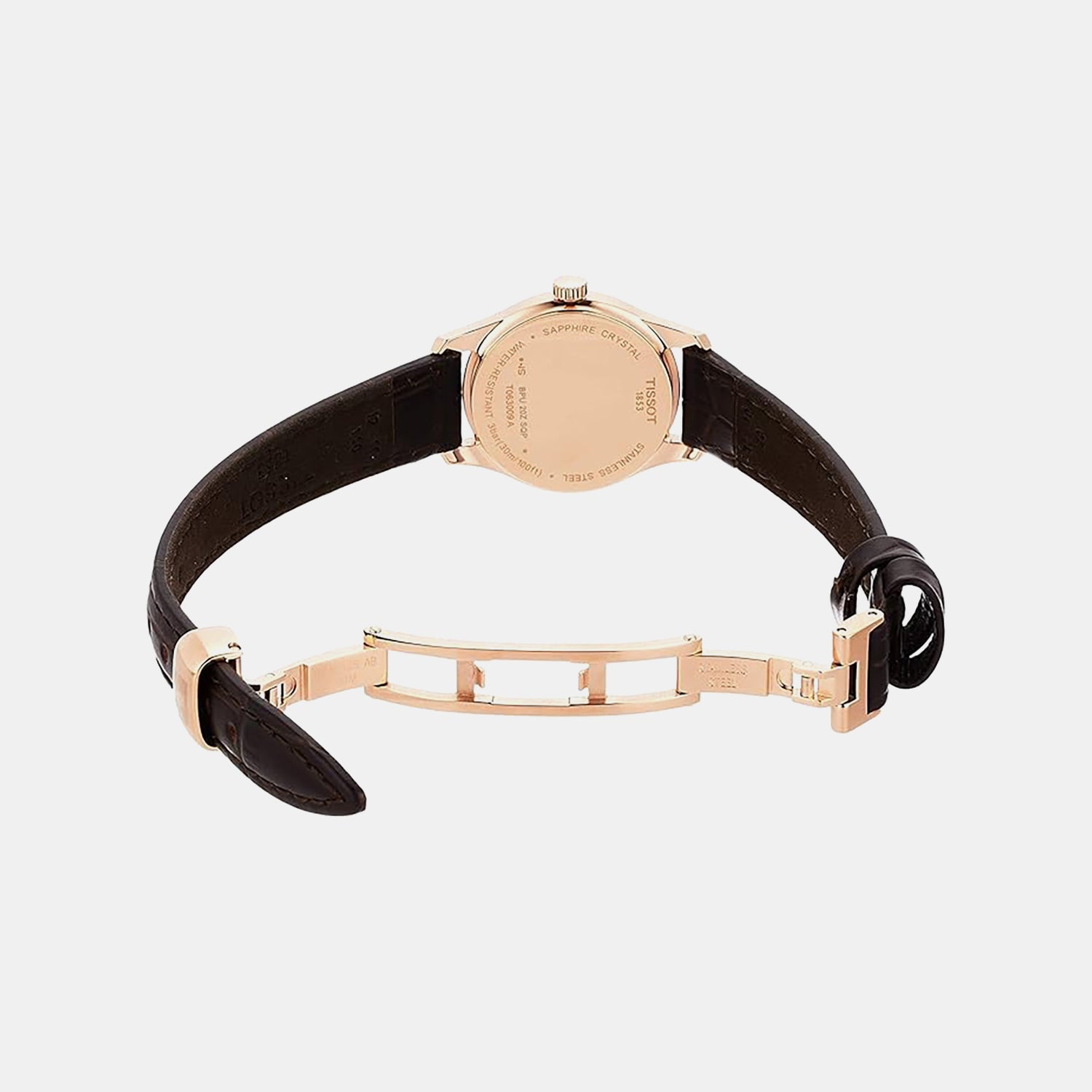 Tradition Women Quartz White Dial Analog Leather Watch T0630093601800