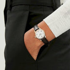 Tradition Women Quartz White Dial Analog Leather Watch T0630093601800