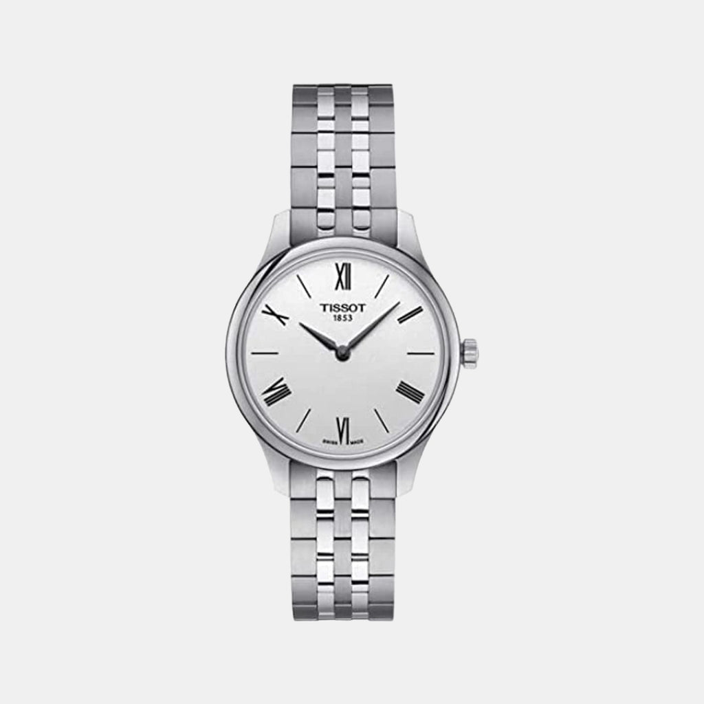 Tradition Women Quartz Silver Dial Analog Stainless Steel Watch T0632091103800