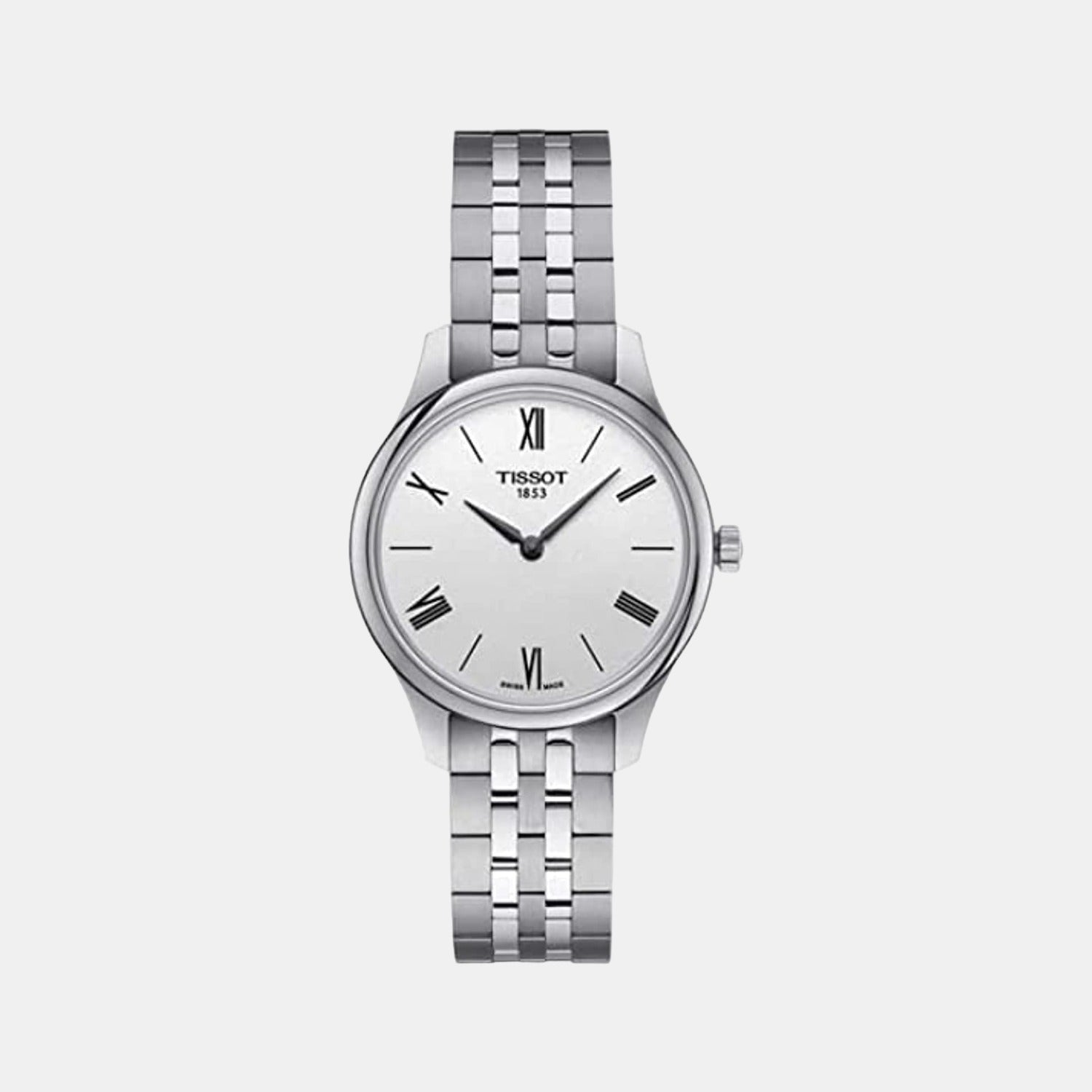 Tradition Women Quartz Silver Dial Analog Stainless Steel Watch T0632091103800