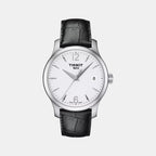 Tradition Women Quartz Silver Dial Analog Leather Watch T0632101603700