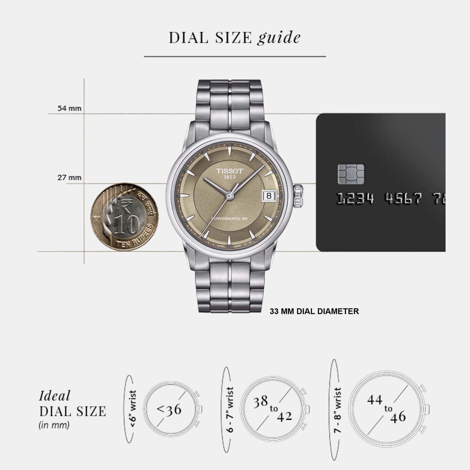 Classic Women Automatic Brown Dial Analog Stainless Steel Watch T0862071130100