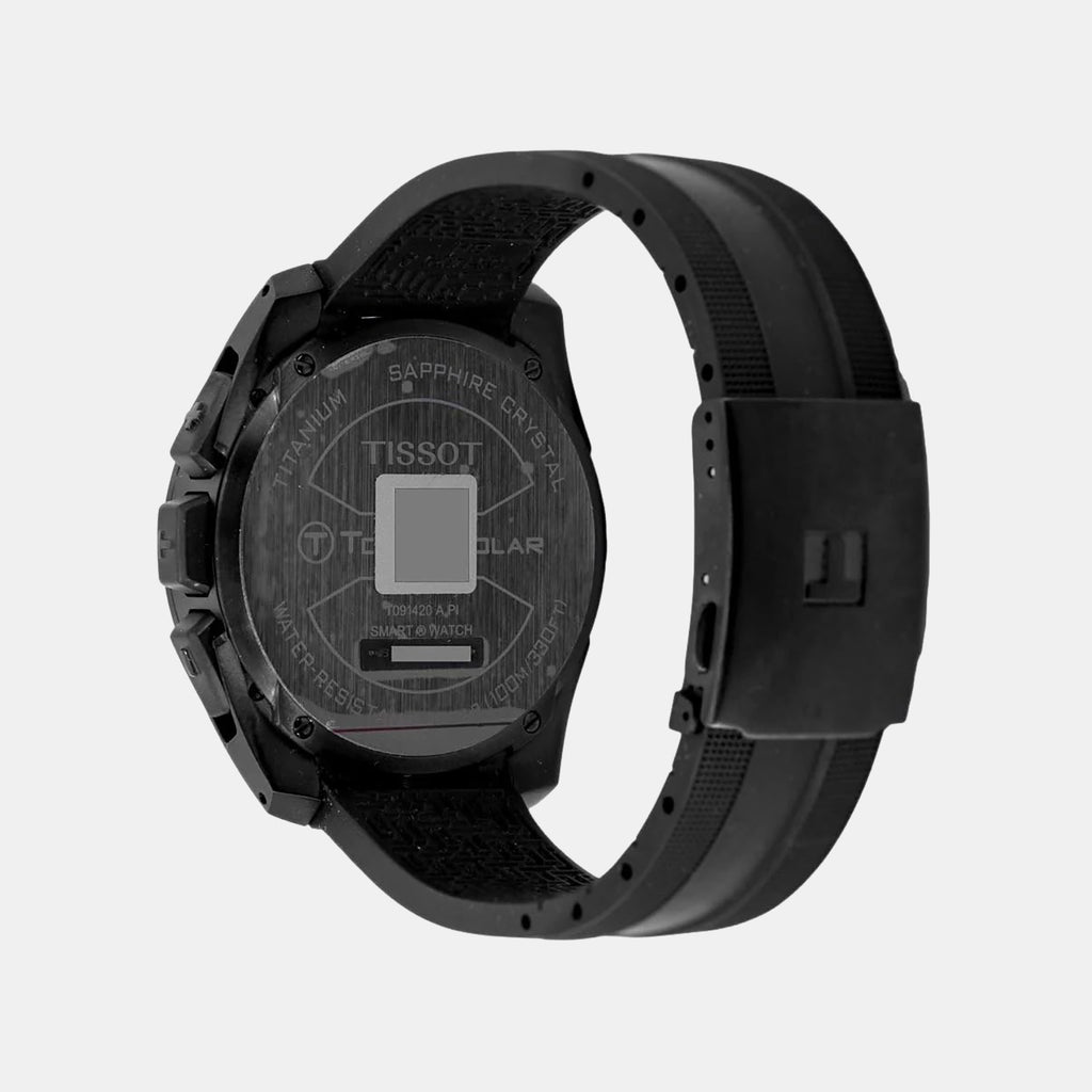 T-Touch Expert Solar Men Solar Black Dial Analog Rubber Watch T0914204705701