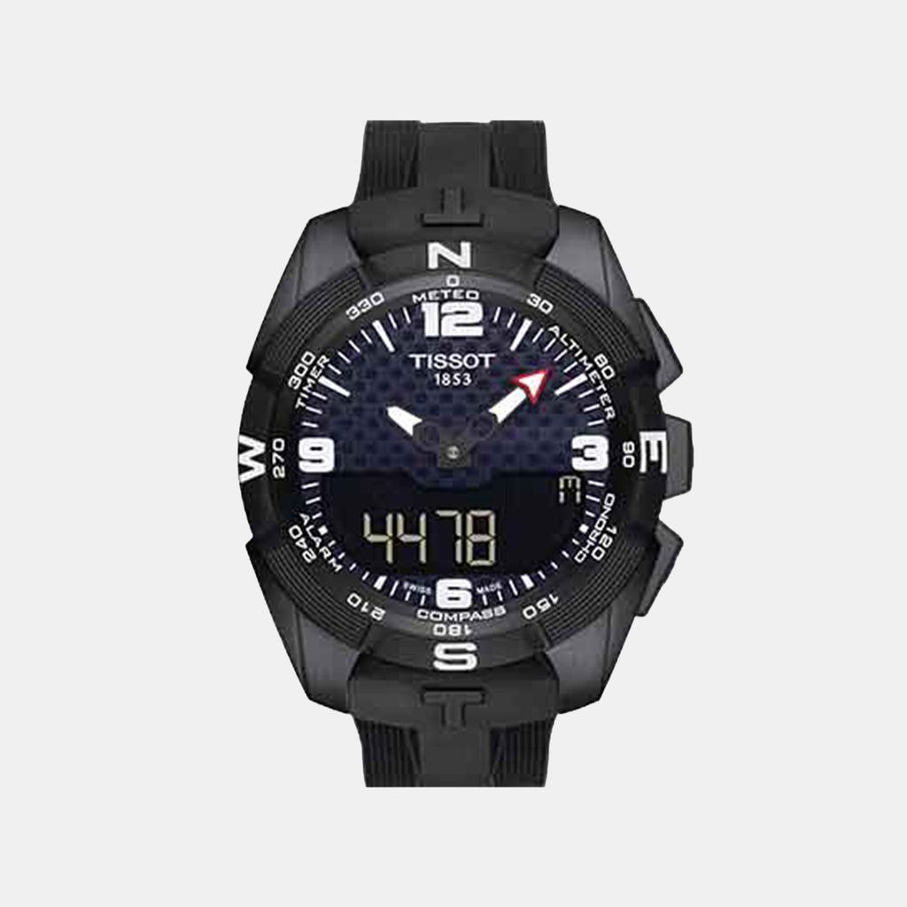 T-Touch Expert Solar Men Solar Black Dial Analog Rubber Watch T0914204705701
