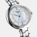 Flamingo Women Quartz White Mother Of Pearl Dial Analog Stainless Steel Watch T0942101111100