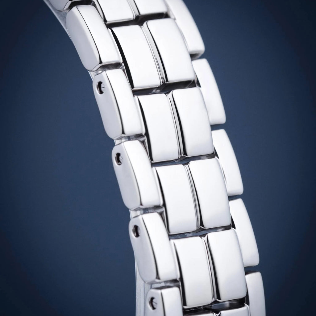 Flamingo Women Quartz Blue Dial Analog Stainless Steel Watch T0942101112100