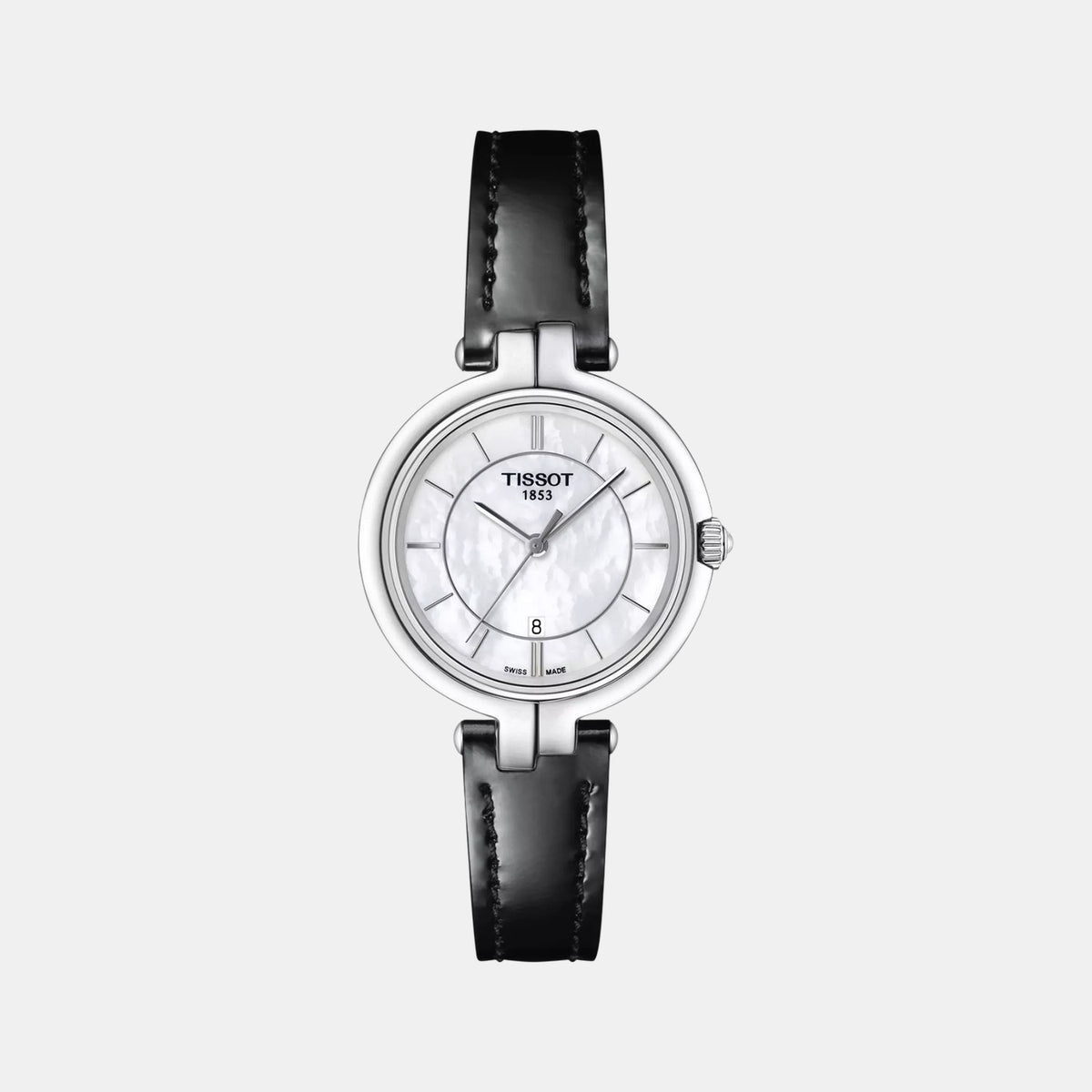 Flamingo Women Quartz Mother Of Pearl Dial Analog Leather Watch T0942101611100