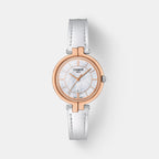 Flamingo T-Lady Women Quartz Analog White Mother Of Pearl Dial Leather Watch T0942102611101