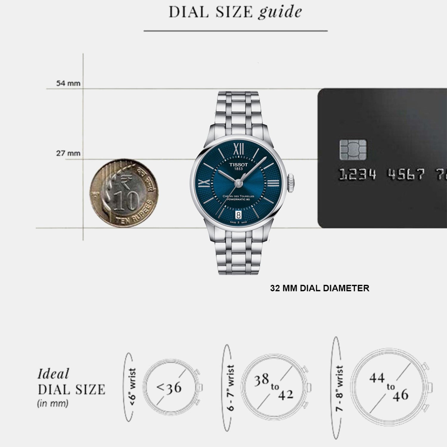 Chemin Des Tourelles Women Automatic Blue Dial Analog Stainless Steel Watch T0992071104800