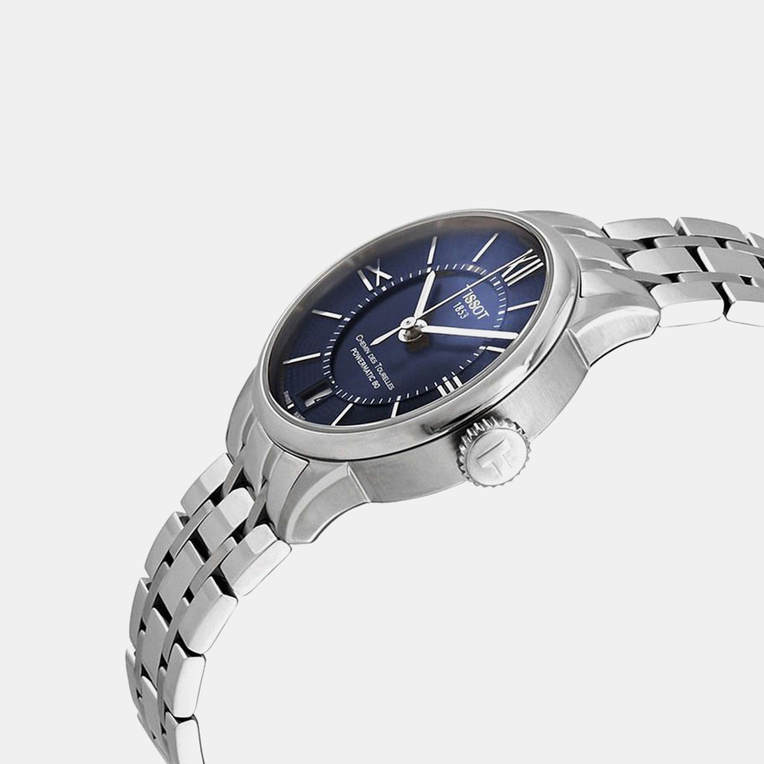 Chemin Des Tourelles Women Automatic Blue Dial Analog Stainless Steel Watch T0992071104800