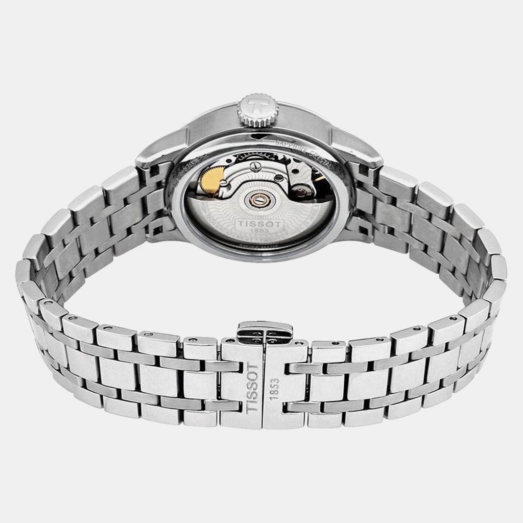 Chemin Des Tourelles Women Automatic Blue Dial Analog Stainless Steel Watch T0992071104800