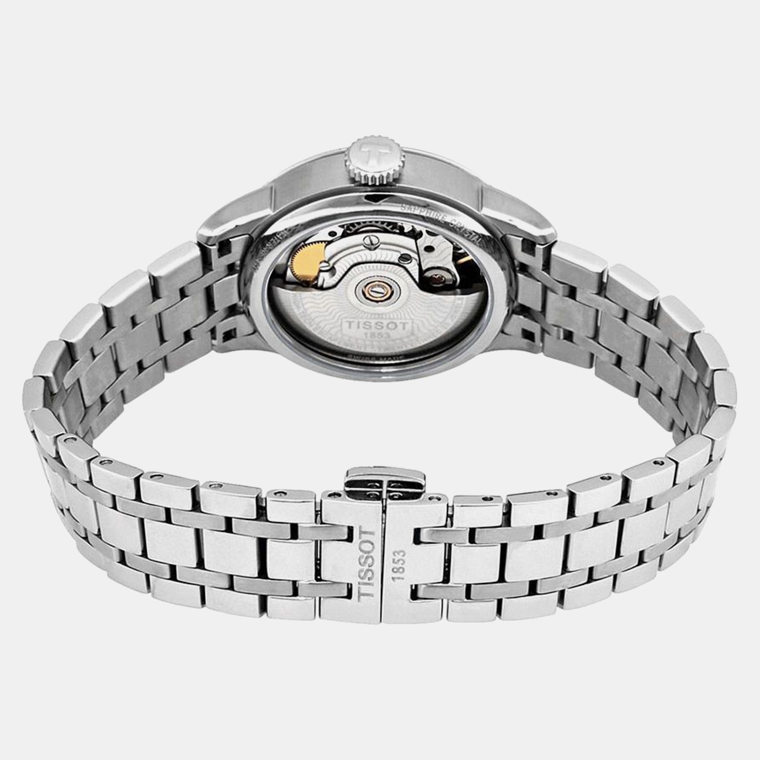 Chemin Des Tourelles Women Automatic Blue Dial Analog Stainless Steel Watch T0992071104800