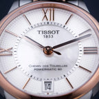 Chemin Des Tourelles Women Automatic White Mother Of Pearl Dial Analog Stainless Steel Watch T0992072211802