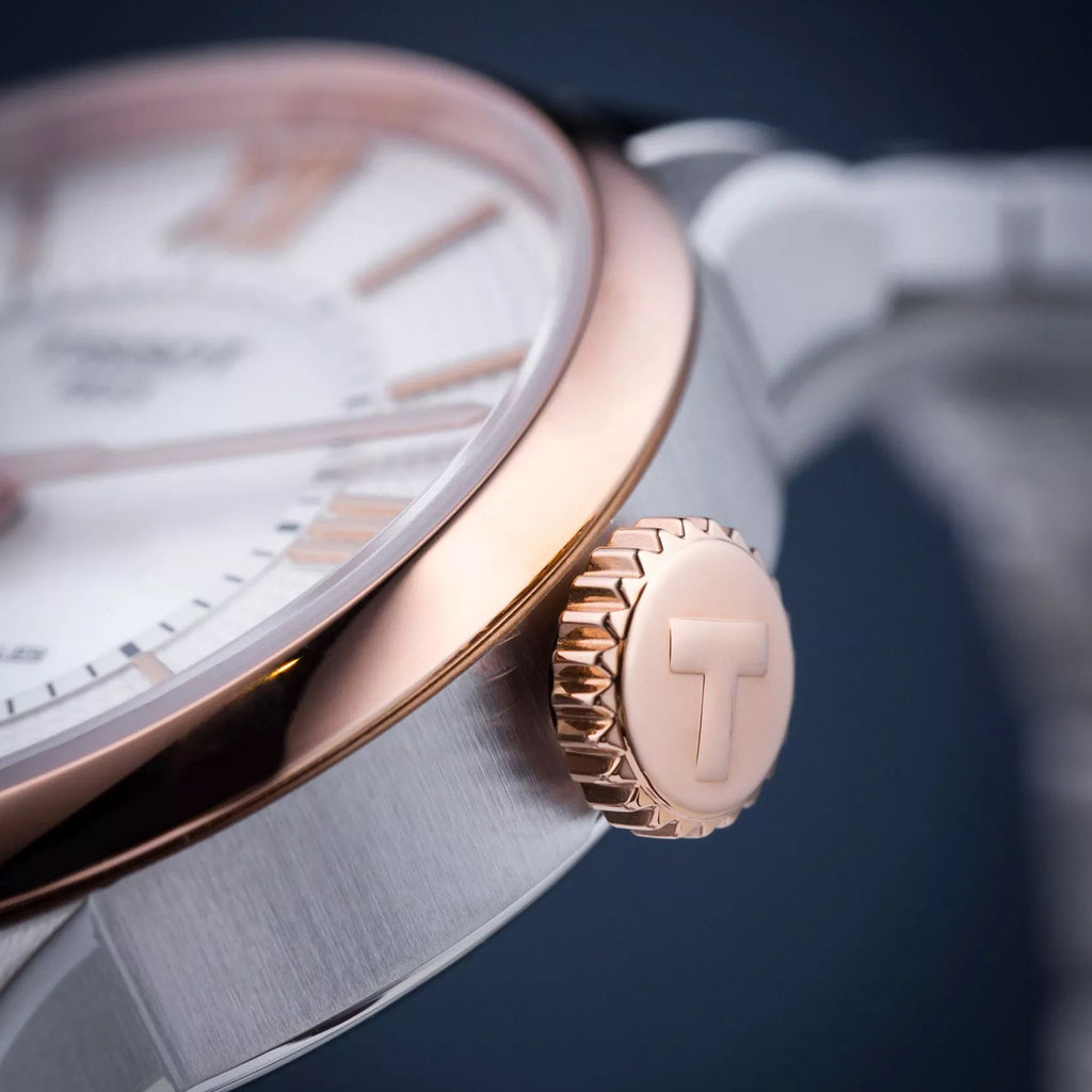 Chemin Des Tourelles Women Automatic White Mother Of Pearl Dial Analog Stainless Steel Watch T0992072211802