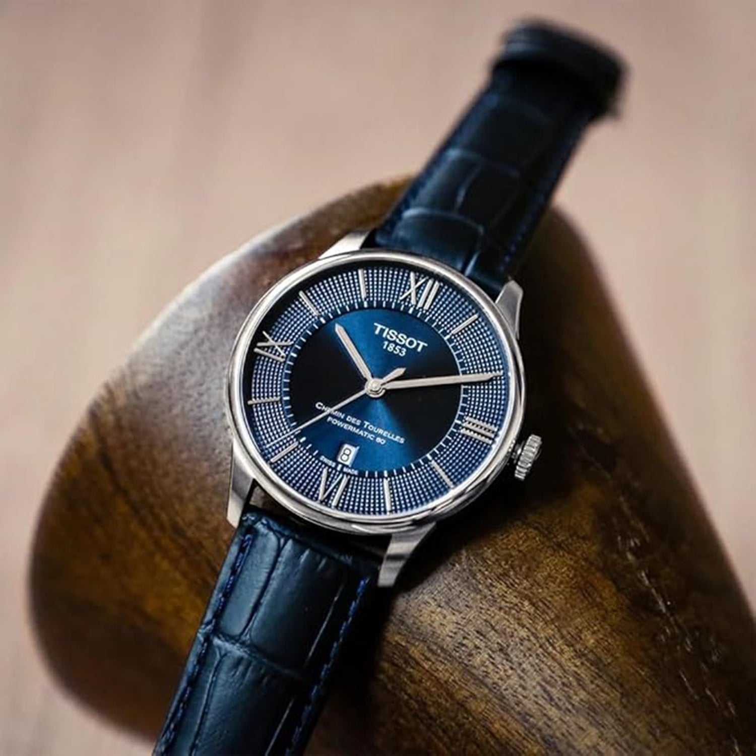 Chemin Des Tourelles Men Automatic Leather Watch T0994071604800