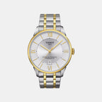 Chemin Des Tourelles Men Quartz Silver Dial Analog Stainless Steel Watch T0994072203800