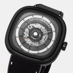 Men Automatic Black Dial Analog Watch T1-04