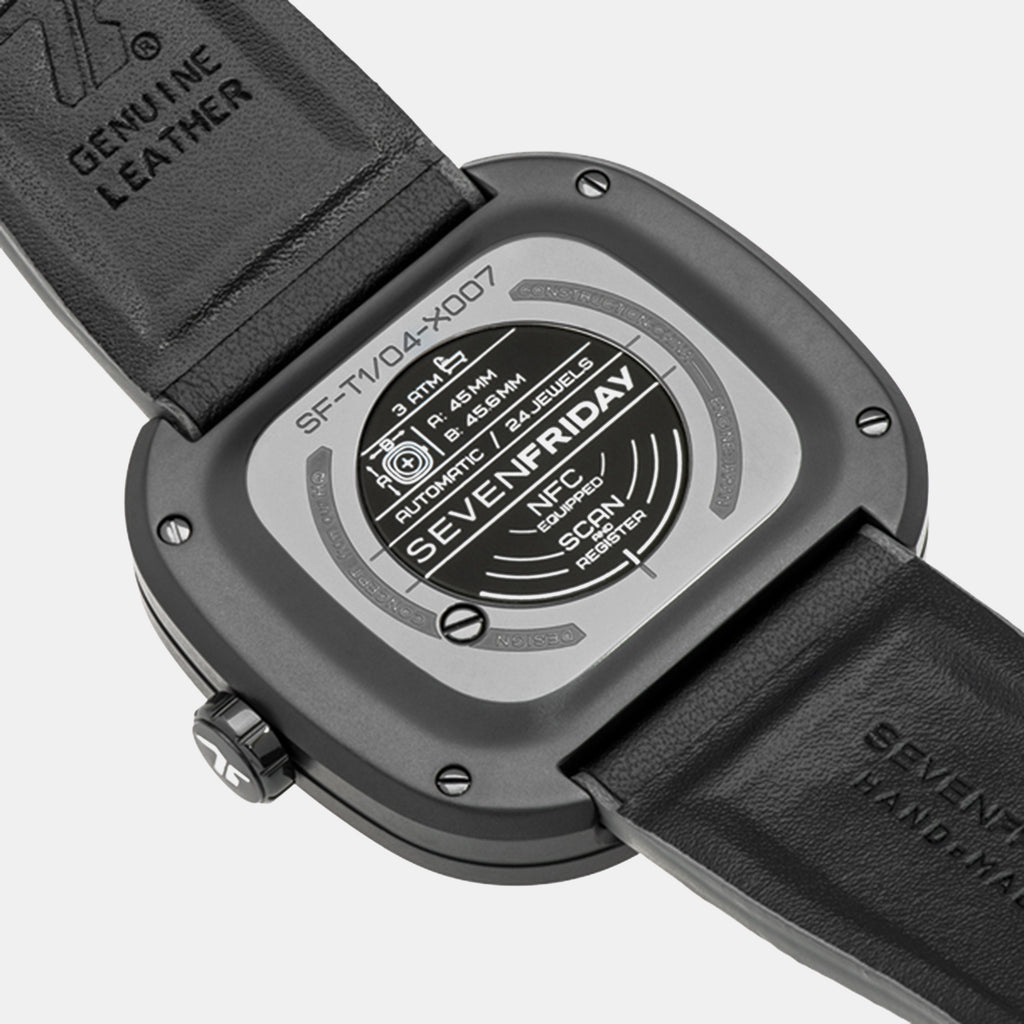 Men Automatic Black Dial Analog Watch T1-04