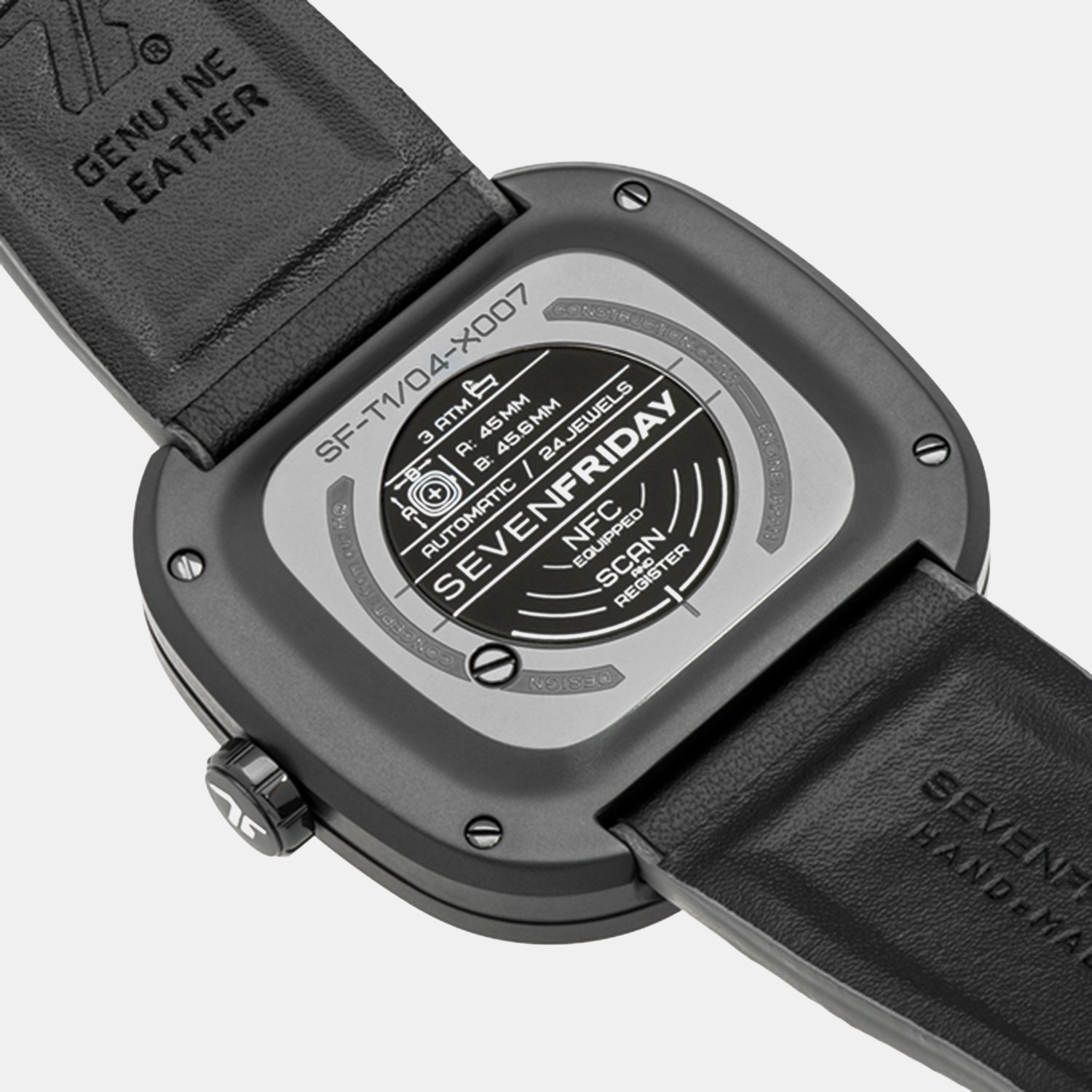 Men Automatic Black Dial Analog Watch T1-04