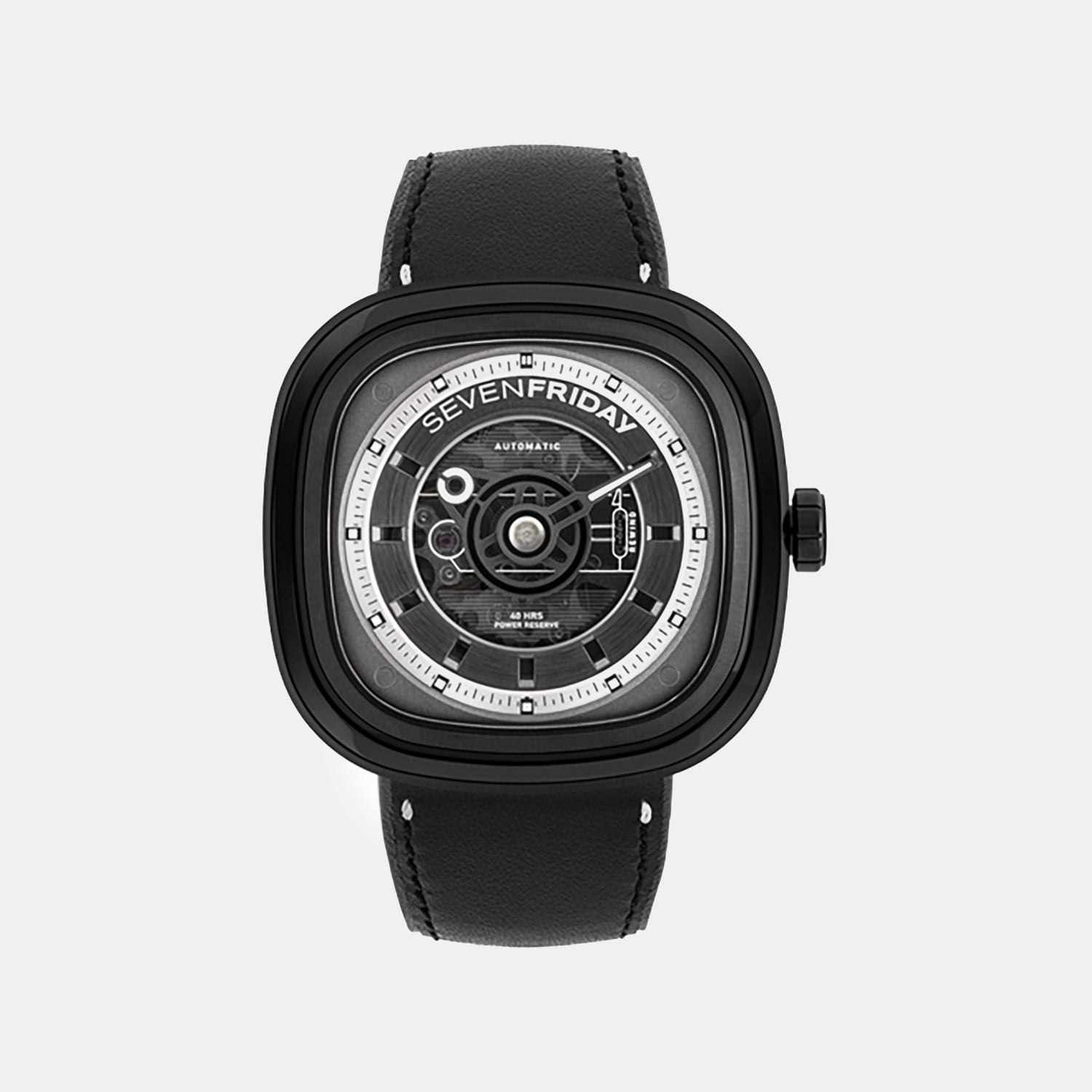 Men Automatic Black Dial Analog Watch T1-04