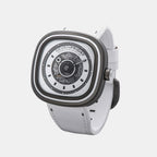 T-series Unisex Automatic White Dial Analog Leather Watch T1-05