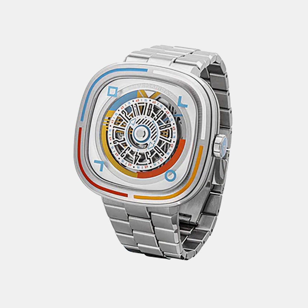 Bauhaus Unisex Automatic Silver Dial Analog Stainless Steel Watch T1-08