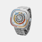 Bauhaus Unisex Automatic Silver Dial Analog Stainless Steel Watch T1-08