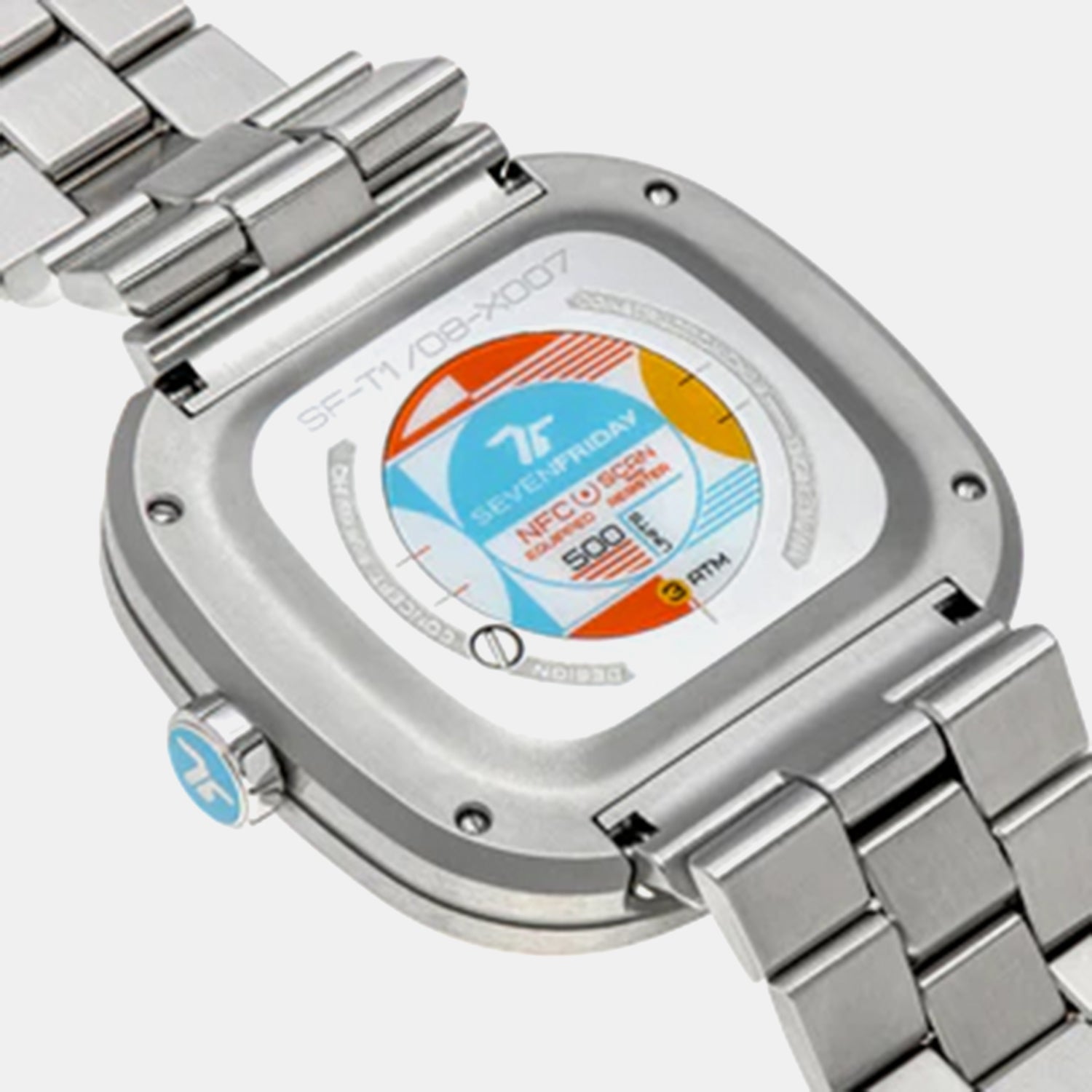 Bauhaus Unisex Automatic Silver Dial Analog Stainless Steel Watch T1-08