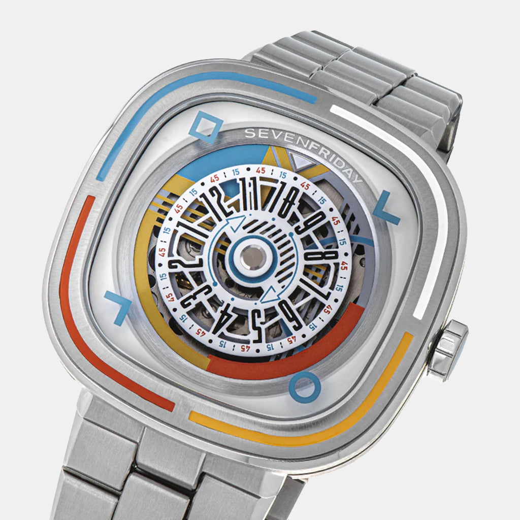 Bauhaus Unisex Automatic Silver Dial Analog Stainless Steel Watch T1-08