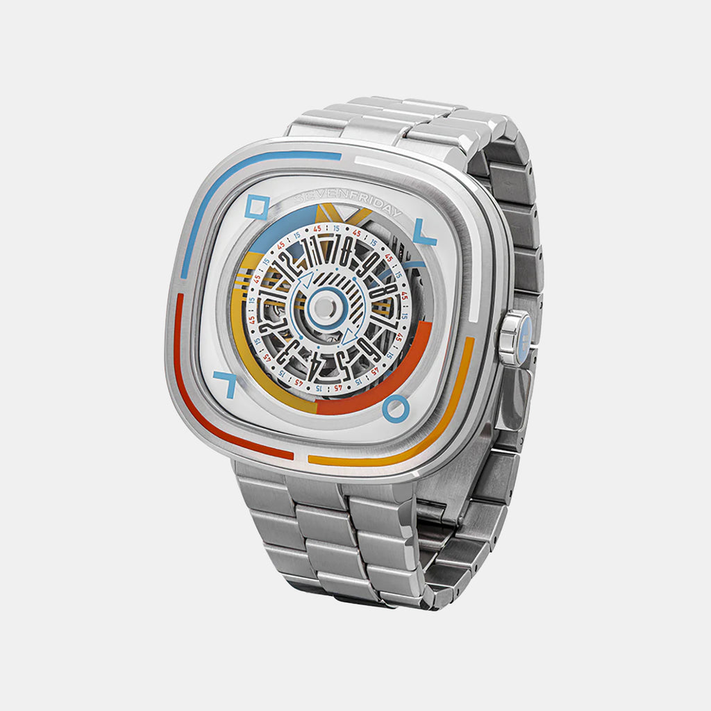 Bauhaus Unisex Automatic Silver Dial Analog Stainless Steel Watch T1-08