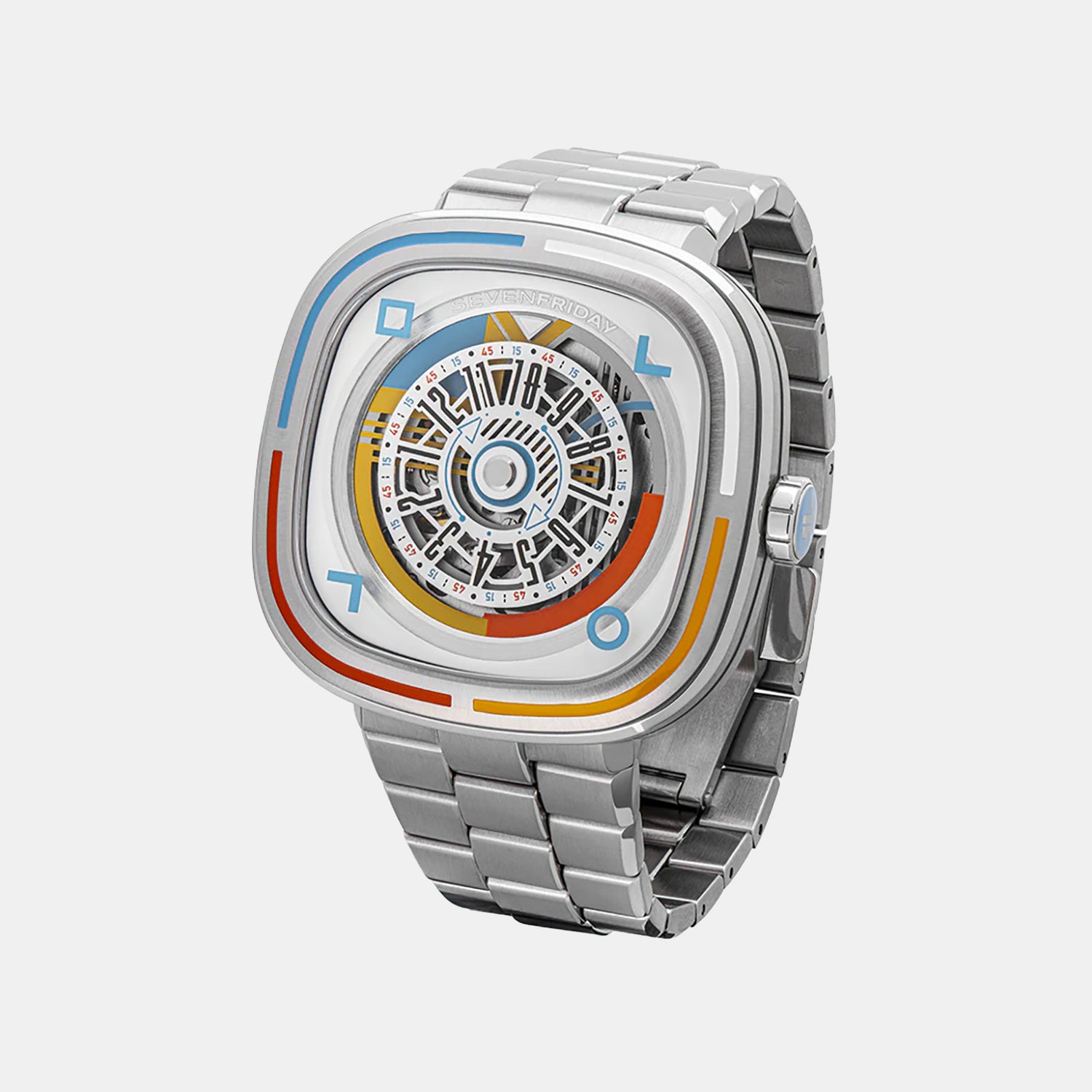 Bauhaus Unisex Automatic Silver Dial Analog Stainless Steel Watch T1-08