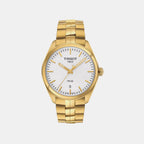 PR 100 Men Quartz White Dial Analog Stainless Steel Watch T1014103303100