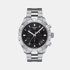 PR 100 Men Quartz Black Dial Chronograph Stainless Steel Watch T1016171105100