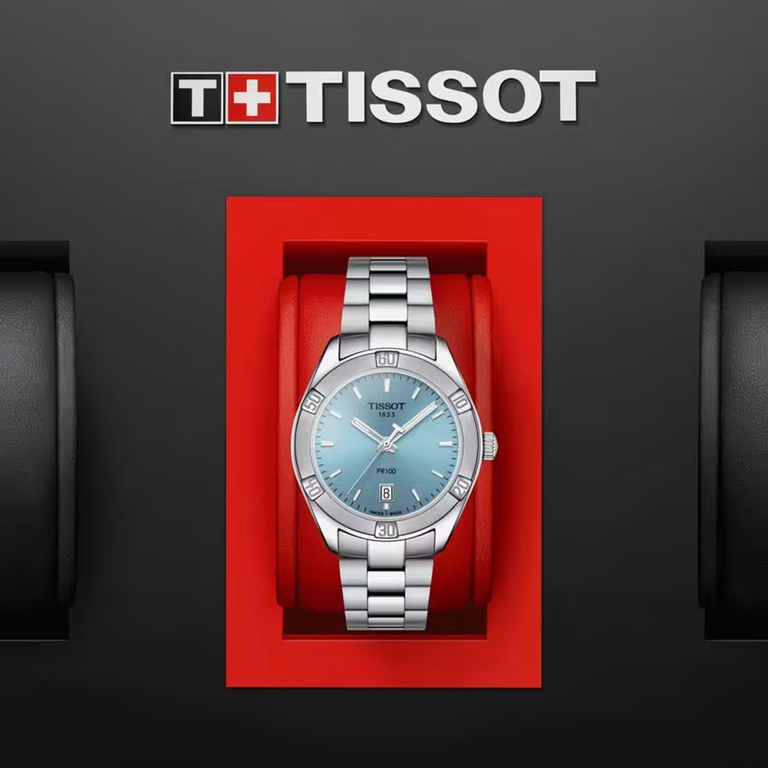 PR 100 Women Quartz Blue Dial Analog Stainless Steel Watch T1019101135100
