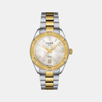 PR 100 Women Quartz White Mother Of Pearl Analog Stainless Steel Watch T1019102211100