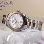 PR 100 Unisex Quartz Mother Of Pearl Dial Analog Stainless Steel Watch T1019102211600