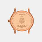 T-Lady Women Quartz White Dial Analog Leather Watch T1033103601300