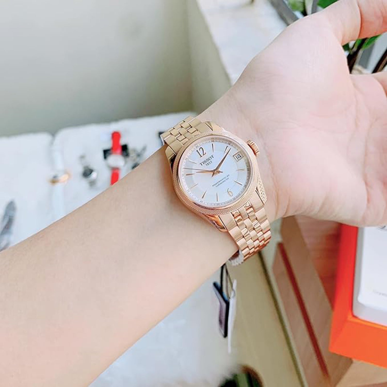 Ballade Powermatic Women Automatic Mother Of Pearl Dial Analog Stainless Steel Watch T1082083311700