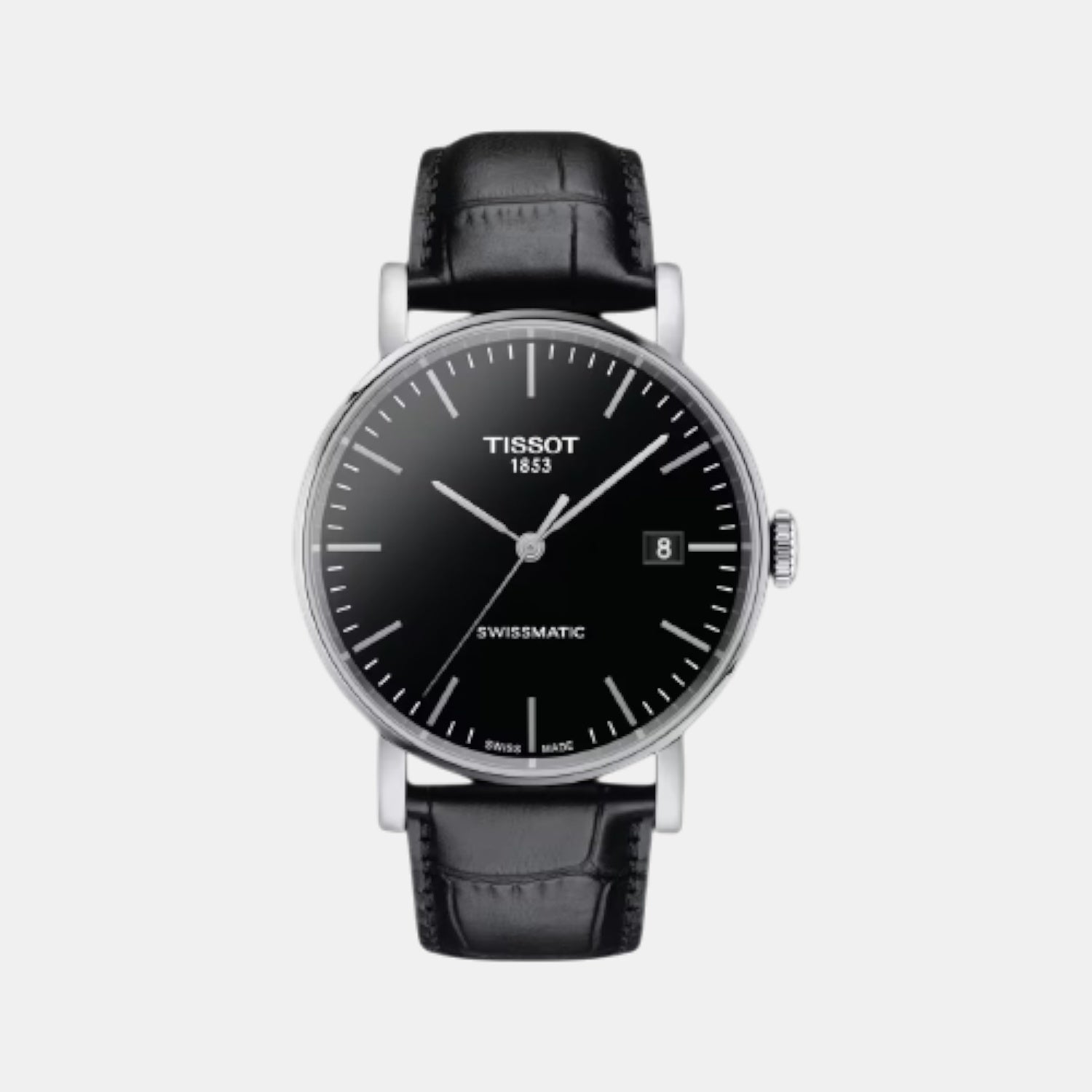 Everytime Men Automatic Black Dial Analog Leather Watch T1094071605100
