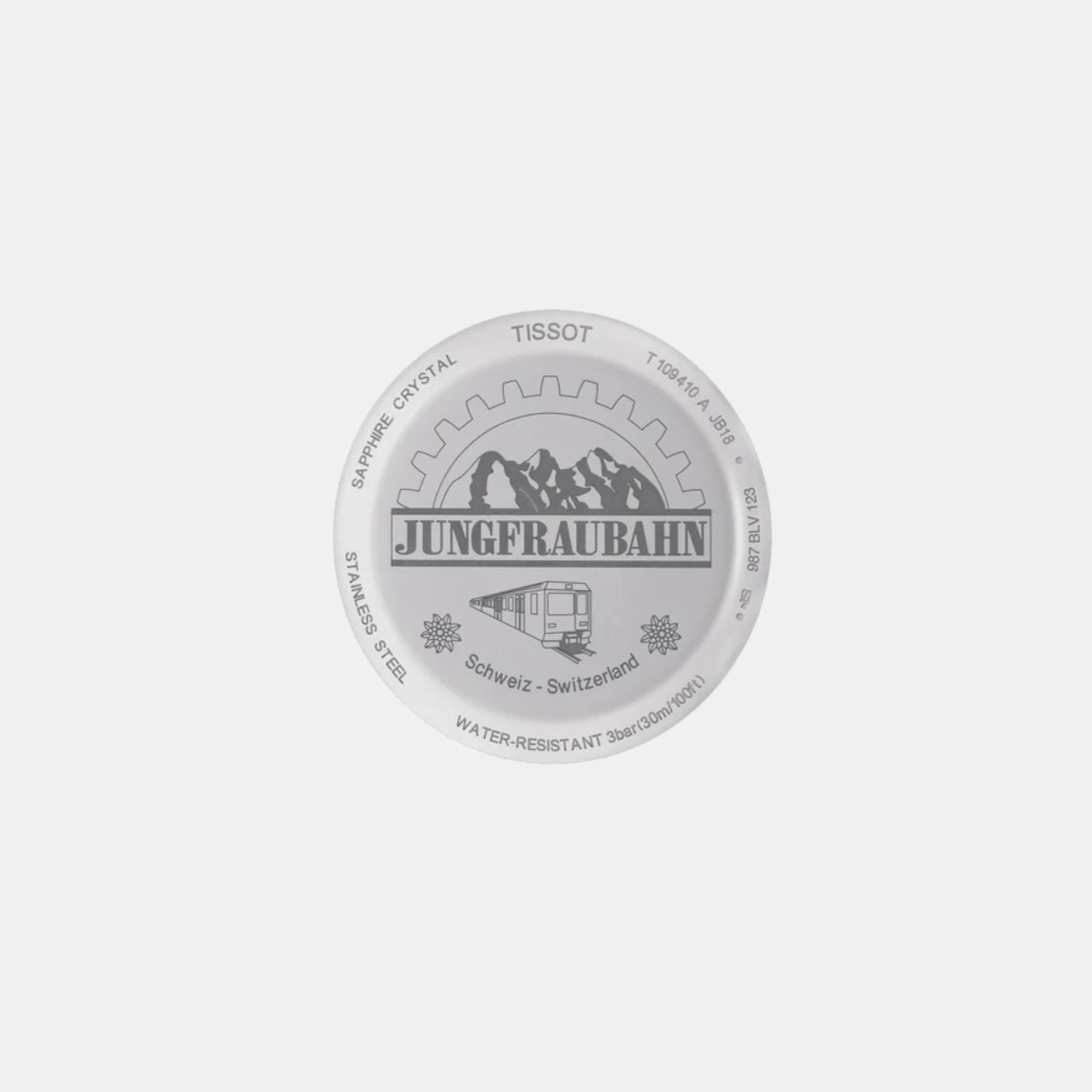 Jungfraubahn Men Quartz Silver Dial Stainless Steel Watch T1094101103310